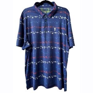William Murray Golf Men’s Blue Polo Shirt Short Sleeve Size XL